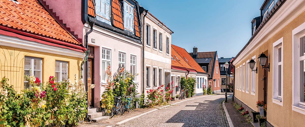 The cobbled lanes of Ystad